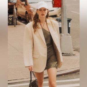 Anine Bing Quinn Blazer in Dove Size XS